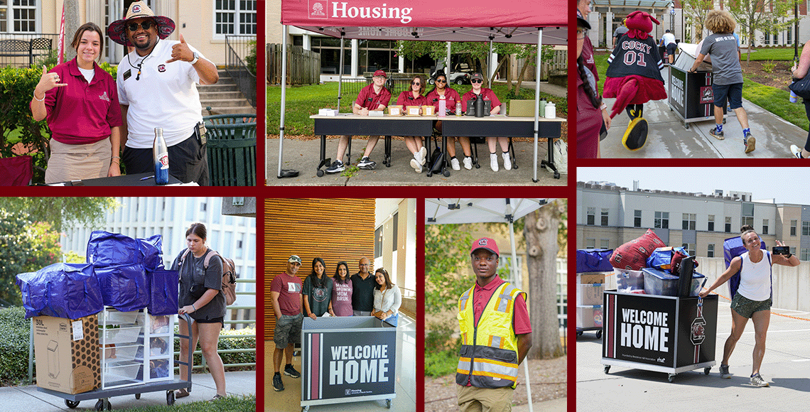 photos students and families moving in