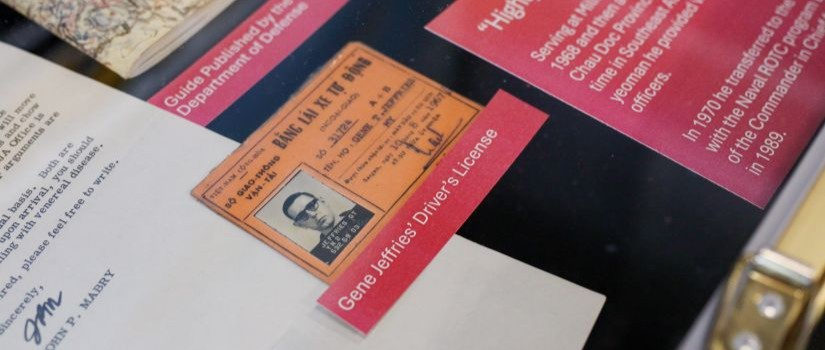 Close up of Gene Jeffries' drivers license. 