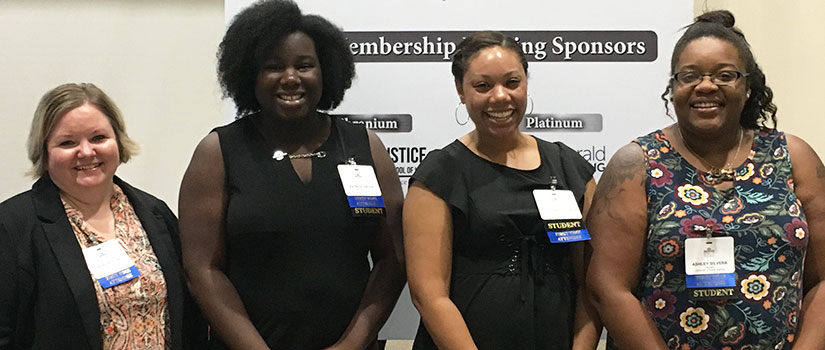 Dr. Sarah Keeling, Patrice Green, Jocelyn Pettigrew and Ashley Silvera represented SLIS at the conference.