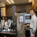 Andrew Gross in lab
