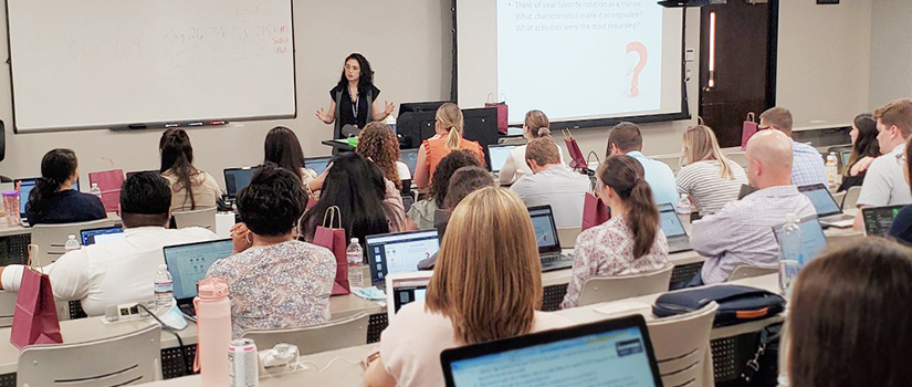 Students in a classroom