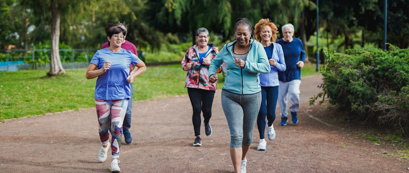older adults walking