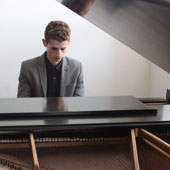 Lonnie Russell playing piano