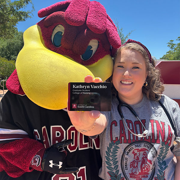 Kathryn Vacchio with Cocky